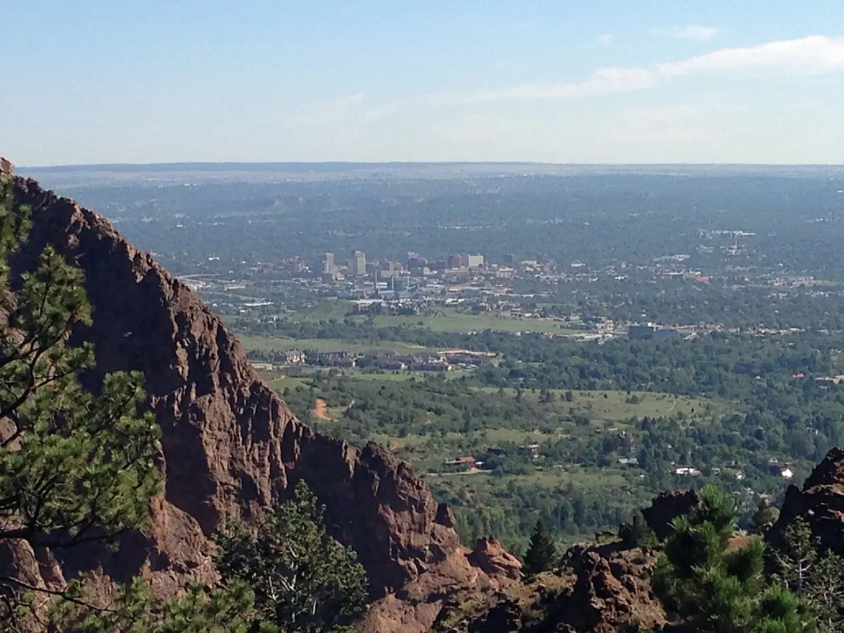 Colorado Springs seen from Inspiration Point
